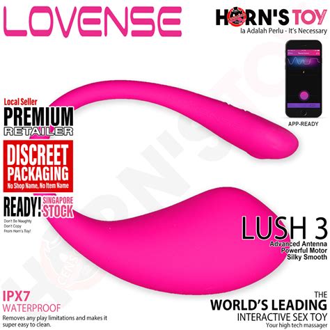 Lovense Lush 3 Bullet Vibrator Upgraded Wearable Bluetooth Stimulator For Female Adult Toys