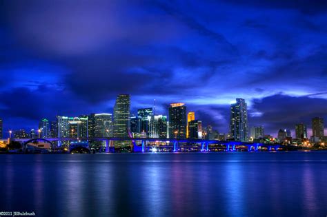 Miami Florida Skyline At Dusk By Bulephotography On Deviantart