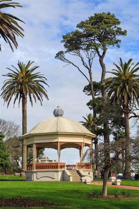 Band Rotunda Surrounded By Old Trees Auckland Domain New Zealand