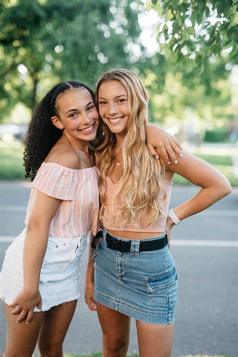 Two Teenage Girls Hang Out In The Summertime By Chelsea Victoria