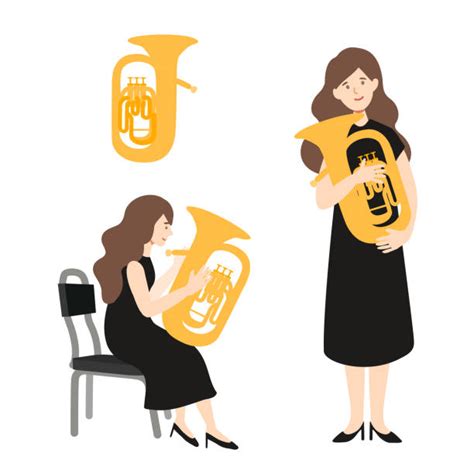 Girl Playing Tuba Illustrations Royalty Free Vector Graphics And Clip