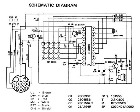 Icom Mic Wiring Mic Pinout Diagram Board