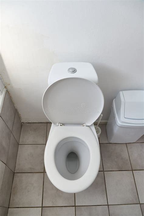 Toilet Seat Open Stock Photo Image Of Tiles Washroom 258036724
