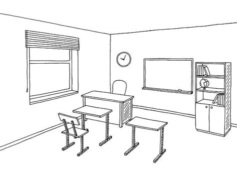 Royalty Free Empty Classroom Clip Art Vector Images And Illustrations