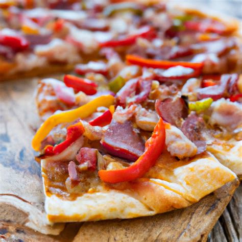 Pizza Mit Hackfleisch Mexikanischen Alopinos Speck Salami Und