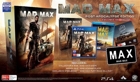 Mad Max Ps4 One Un Metalpak Fr Autre édition Steelbook