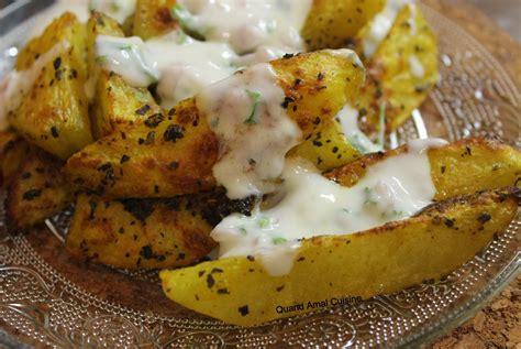 Potatoes au Four Croustillantes et Sauce Blanche Légère