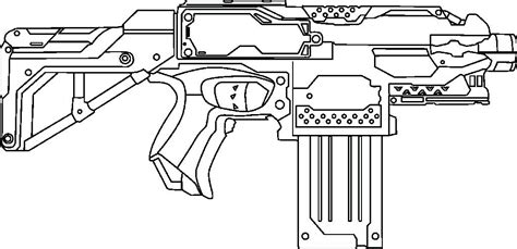 Nerf Gun Coloring Pages Best Coloring Pages For Kids