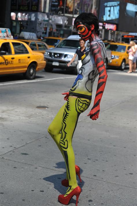 Body Painting In Times Square 2011 Body Art By Andy Golu Flickr