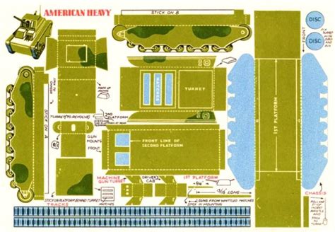 Vintage Military Paper Model Pt 2 Of 2 Paper Tanks Paper Models