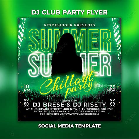 Summer Party Event Flyer Template Template Download On Pngtree