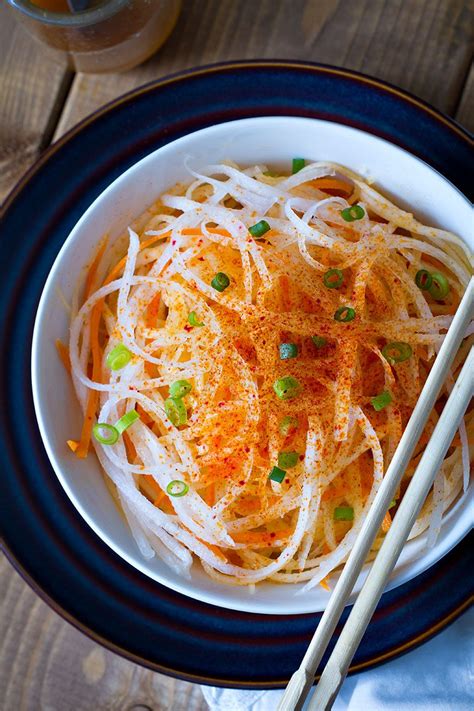 Wikipedia article about daikon on wikipedia. Carrot and Daikon Noodle Salad Recipe — Eatwell101