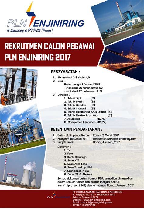 Pt pln up3 padangsidempuan alamat: Lowongan Kerja PT. PLN Enjiniring - Perguruan Tinggi Indonesia Mandiri - STMIK & STIE-STAN ...