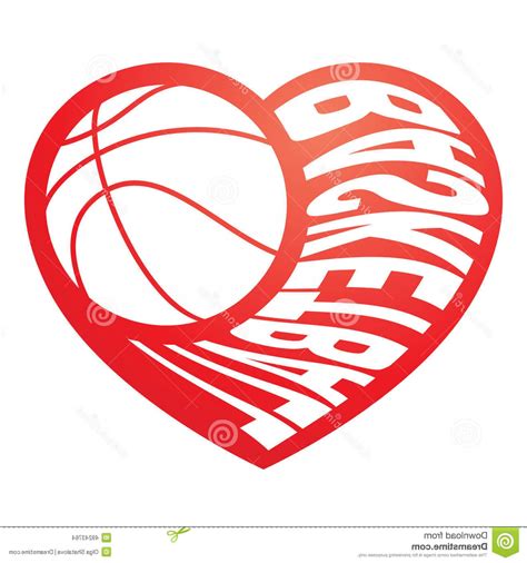Basketball Heart Vector At Getdrawings Free Download