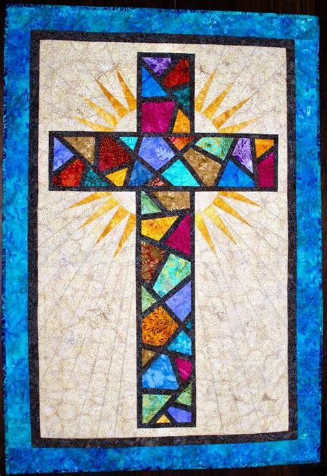 stained glass cross christian cross cross quilt pattern etsy stain glass cross cross