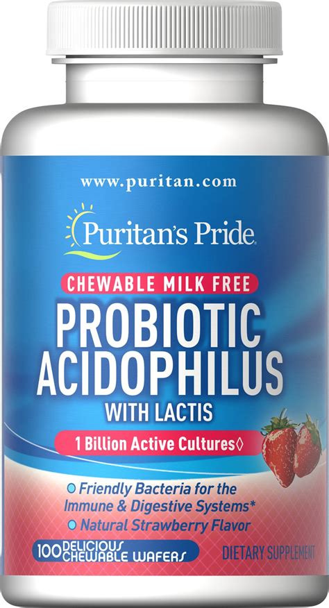 Probiotic Acidophilus Chewables Strawberry 100 Chewables 5721