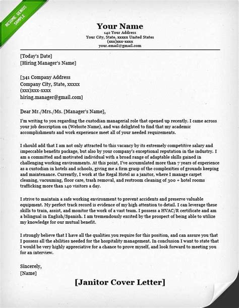 Cover Letter For Maintenance Position Letter Example Template