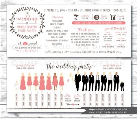 Nonetheless, always plan ahead, so if things don't work out as projected, you'll have room to adjust as necessary. Silhouette Wedding Program, Rustic, Floral Wreath, Wedding Program, Wedding Party Silhouettes ...