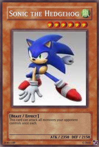 A sonic x deck by great eastern entertainment. Sonic Yugioh Card by Dreamman001 on DeviantArt