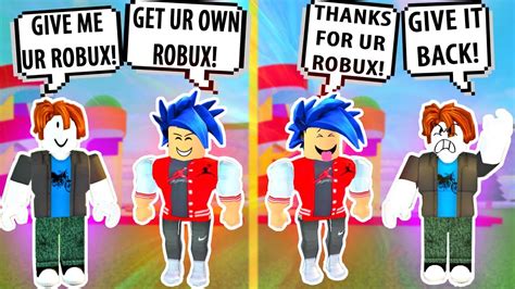 I Pretended To Take His Robux Roblox Admin Commands Roblox Funny