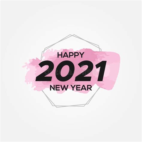 New Year 2021 Design Template Illustration Stock Vector Illustration