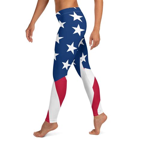 american flag leggings u s flag leggings patriotic leggings handmade designer leggings etsy