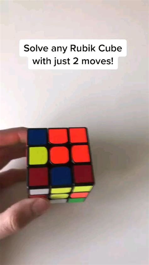 Solve Any Rubik Cube With Just Two Moves Rubik S Cube Trick Tutorial Life Hacks Resolver Cubo