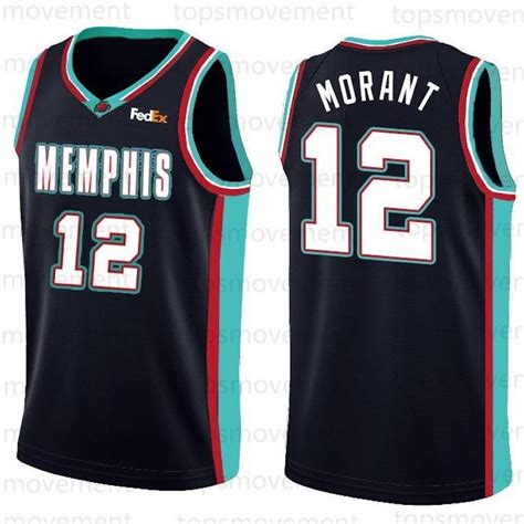 Memphis Grizzlies Ja Morant 12 Basketball Jersey Size S M L Xl 2xl