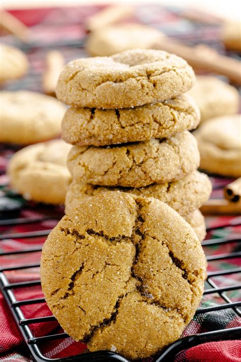 Soft And Chewy Gingersnap Cookies Redcookbook Recipe Ginger Snap