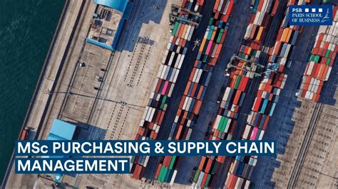 Msc Purchasing Supply Chain Management Youtube