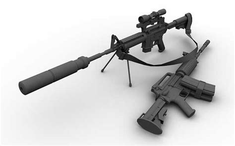 Overview M4a1 Carbine Silencersuppressorcrossbowbow Addons