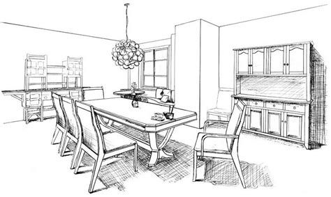 Best Dining Room Coloring Page