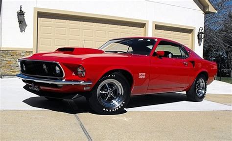 1969 Ford Mustang Boss 429 Candyapple Red Autos Deportivos De Lujo
