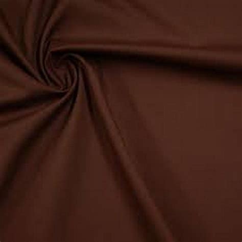 Dark Brown Plain Poly Cotton Poplin Fabric 45 Inches