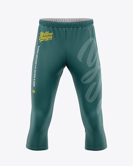 Download Men's Three Quarter Soccer Pants Mockup - Front View in ...