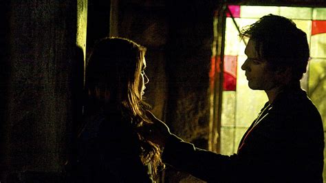 damon and elena kiss on the vampire diaries but is this happily ever after don t bet on it
