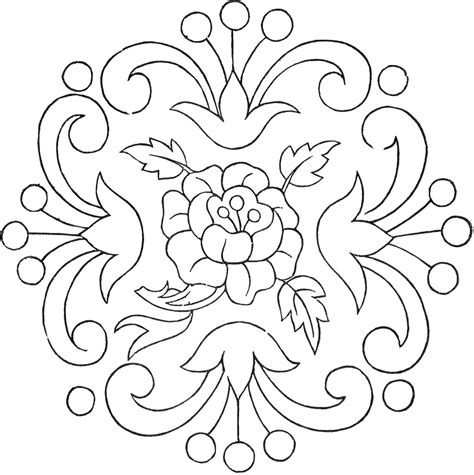 Vintage Floral Embroidery Pattern! - The Graphics Fairy