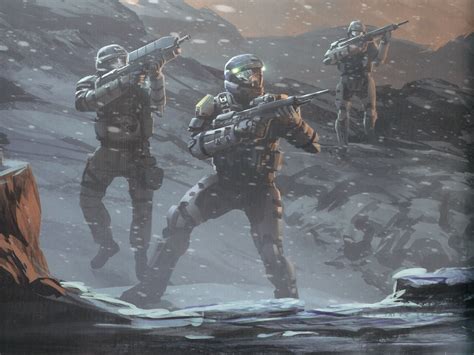 Odst Squad In Halo Mythos Halo Drawings Halo Armor Halo Game