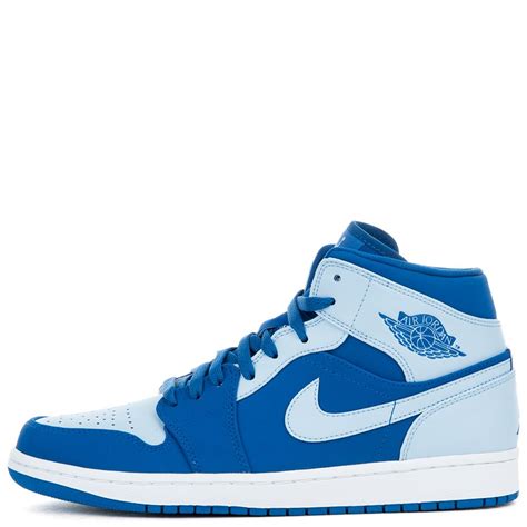 This follows the release of the blue the great x air jordan 1 mid 'fearless' which also used a similar theme. AIR JORDAN 1 MID TEAM ROYAL/ICE BLUE-WHITE