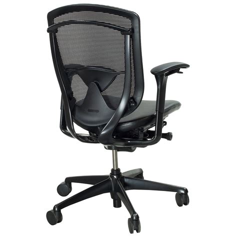 Contessa office chair available for. Teknion Contessa Used Mesh and Leather Task Chair, Black ...
