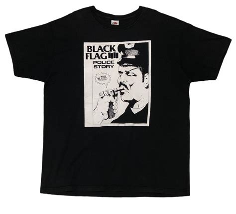 Vintage Rare Design Vintage Punk Rock Black Flag T Shirt 2000s Grailed