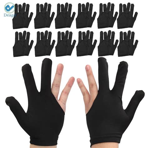 Deago Pcs Fingers Show Gloves For Billiard Shooters Carom Pool