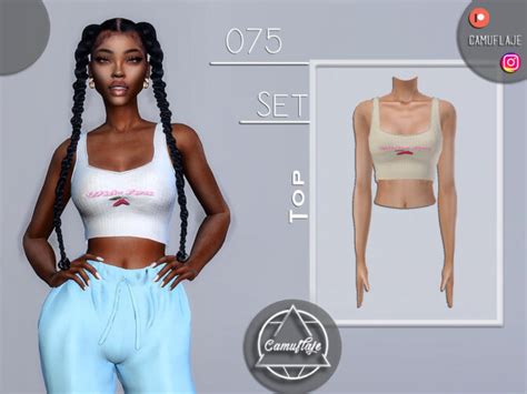 Set 075 Top By Camuflaje At Tsr Sims 4 Updates