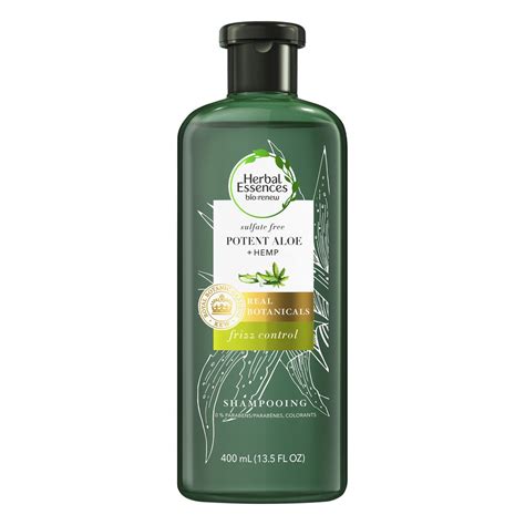 Biorenew Potent Aloe Hemp Sulfate Free Shampoo Frizz Control Herbal