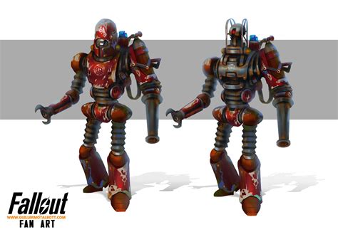 Fallout Robot Design By Guillermo Talbott With Images Fallout Fan