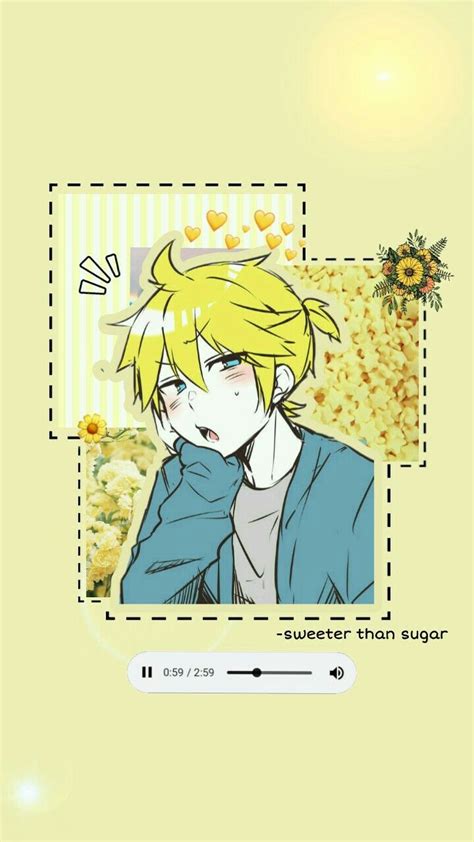 Aesthetic Yellow Wallpaper Vocaloid Len Kagamine