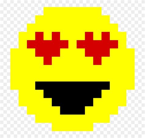 Smiling Face With Heart Shaped Eyes Emoji Pixel Art Pixel Art Pixel Images