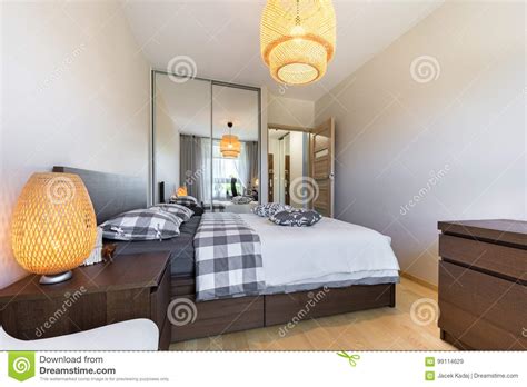 Modern Bedroom Interior Design Stock Image Image Of Clean Estate