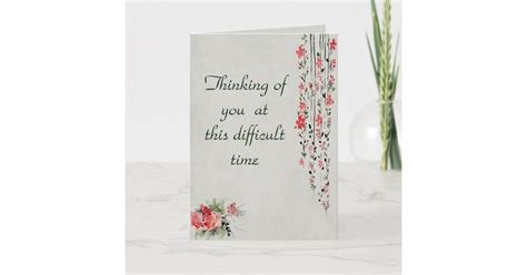 Watercolor Flower Sympathy For Loss Of Husband Card Uk