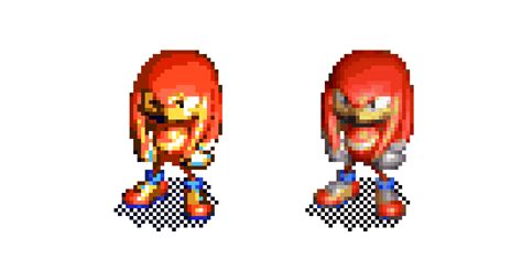 Sonichedgeblog Sprite Comparison Knuckles From Sonic 3d Blast
